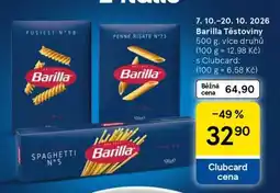 Tesco Barilla těstoviny nabídka