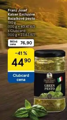 Tesco Franz Josef Kaiser Exclusive Bazalkové pesto nabídka