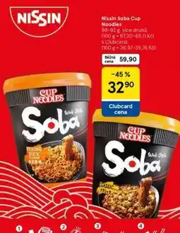Tesco Nissin Soba Cup Noodles nabídka