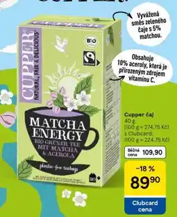 Tesco CUPPER čaj nabídka