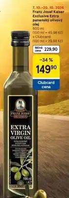 Tesco Franz Josef Kaiser Exclusive Extra panenský olivový olej nabídka