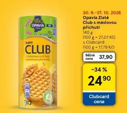 Tesco Opavia Zlaté Club s máslovou příchutí nabídka