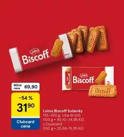 Tesco Lotus Biscoff sušenky nabídka