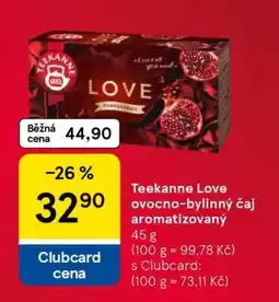Tesco Teekanne Love ovocno-bylinný čaj aromatizovaný nabídka