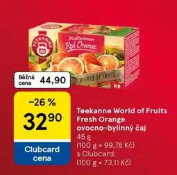 Tesco Teekanne World of Fruits Fresh Orange ovocno-bylinný čaj nabídka