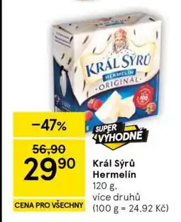 Tesco Král Sýrů Hermelín nabídka