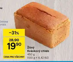 Tesco ŽITNÝ KVÁSKOVÝ CHLÉB nabídka