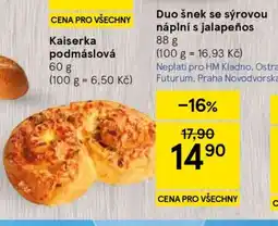 Tesco Duo šnek se sýrovou náplní s jalapeños nabídka