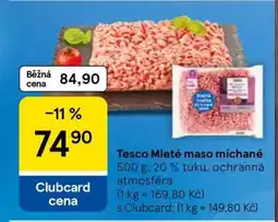 Tesco Tesco Mleté maso míchané nabídka