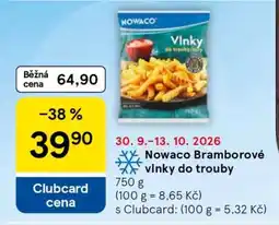 Tesco Nowaco Bramborové vlnky do trouby nabídka