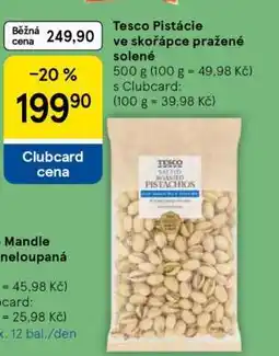 Tesco Tesco Pistácie ve skořápce pražené solené nabídka