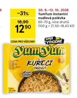Tesco YumYum Instantní nudlová polévka nabídka