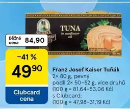 Tesco FRANZ JOSEF KAISER TUŇÁK nabídka