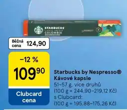 Tesco Starbucks by Nespresso Kávové kapsle nabídka