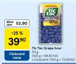 Tesco Tic Tac Grape Sour nabídka
