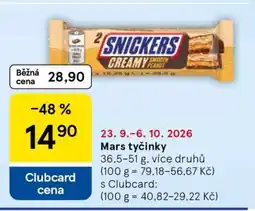 Tesco Mars Tyčinky nabídka