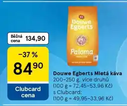 Tesco DOUWE EGBERTS mletá káva nabídka