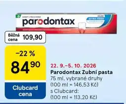 Tesco Parodontax zubní pasta nabídka