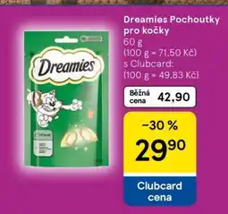 Tesco Dreamies pochoutky pro kočky nabídka