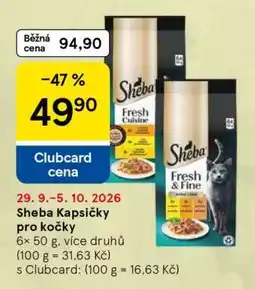 Tesco Sheba kapsičky pro kočky nabídka