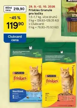 Tesco Friskies granule pro kočky nabídka