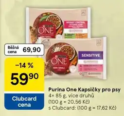 Tesco Purina One Kapsičky pro psy nabídka