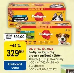 Tesco Pedigree Kapsičky pro psy smíšený výběr nabídka
