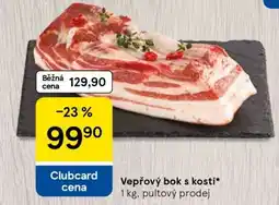 Tesco Vepřový bok s kostí nabídka