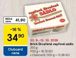Tesco Brick Škvařené vepřové sádlo nabídka