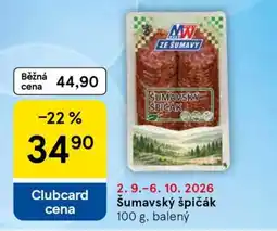 Tesco Šumavský špičák nabídka