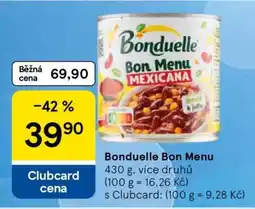 Tesco Bonduelle Bon Menu nabídka