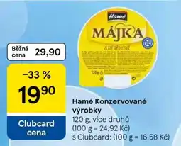 Tesco Hamé Konzervované výrobky nabídka