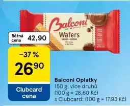 Tesco Balconi oplatky nabídka