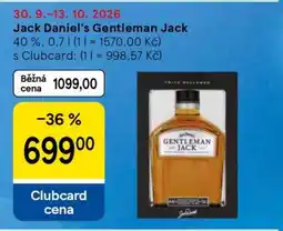 Tesco Jack Daniel‘s Gentleman Jack nabídka