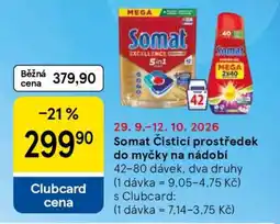 Tesco Somat Čisticí prostředek do myčky na nádobí nabídka