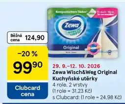Tesco Zewa Wisch & Weg Original Kuchyňské utěrky nabídka