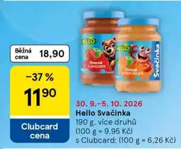 Tesco HELLO Svačinka nabídka
