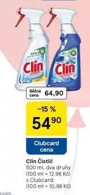 Tesco Clin Čistič nabídka