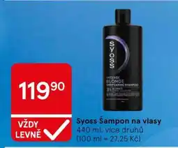Tesco Syoss Šampon na vlasy nabídka