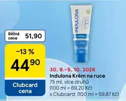 Tesco INDULONA krém na ruce nabídka