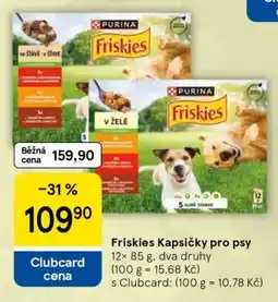 Tesco Friskies Kapsičky pro psy nabídka