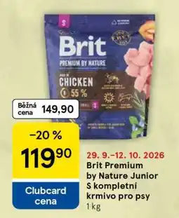 Tesco Brit Premium by Nature Junior S kompletní krmivo pro psy nabídka