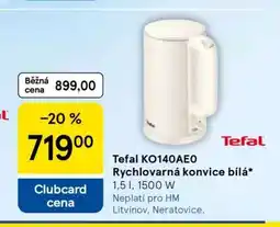 Tesco Tefal KO140AE0 Rychlovarná konvice bílá nabídka