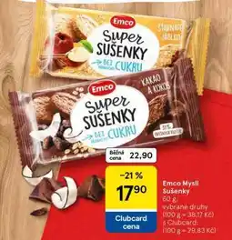 Tesco Emco Mysli sušenky nabídka