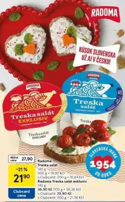 Tesco Radoma Treska salát nabídka