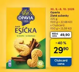 Tesco Opavia Zlaté sušenky nabídka