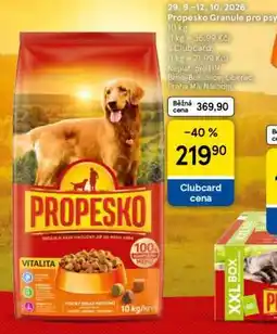 Tesco Propesko granule pro psy nabídka