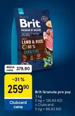 Tesco Brit Granule pro psy nabídka