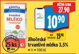 Albert Jihočeské Trvanlivé mléko 3,5% nabídka
