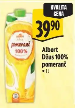 Albert Albert Džus 100% pomeranč nabídka